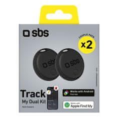 SBS Univerzalni lokator Track My Dual, crni - set od 2