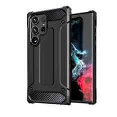 HURTEL Hibridna oklopna futrola za Samsung Galaxy S25 Ultra - crna