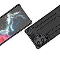 HURTEL Hibridna oklopna futrola za Samsung Galaxy S25 Ultra - crna