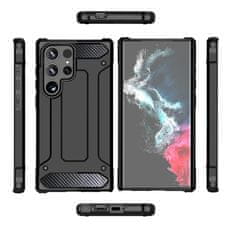 HURTEL Hibridna oklopna futrola za Samsung Galaxy S25 Ultra - crna