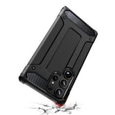 HURTEL Hibridna oklopna futrola za Samsung Galaxy S25 Ultra - crna