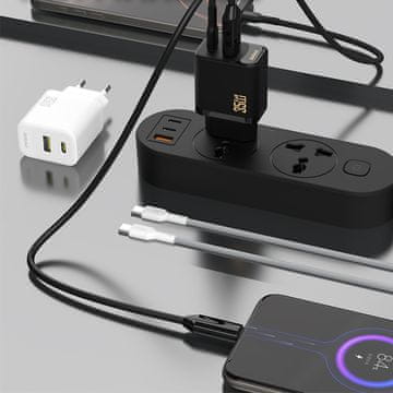 DUDAO A27 MaxC USB-C USB-A GaN 35W zidni punjač - bijeli