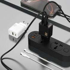 DUDAO A27 MaxC USB-C USB-A GaN 35W zidni punjač - bijeli