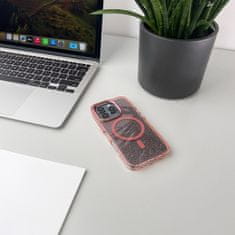 HURTEL Glitter maskica MagSafe za iPhone 17 - roza
