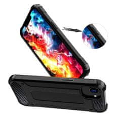 HURTEL Hibridna Armor maska za iPhone 16e - crna