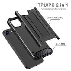 HURTEL Hibridna Armor maska za iPhone 16e - crna