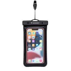 WOZINSKY Zaštitna vodootporna futrola za telefon 187x110 mm - crna