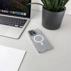 HURTEL Glitter maskica MagSafe za Samsung Galaxy A16 5G - bijela