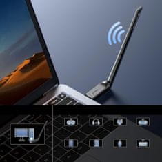 Ugreen Bežični WiFi 6 adapter s Bluetoothom 5.4 - crni