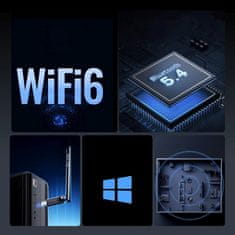 Ugreen Bežični WiFi 6 adapter s Bluetoothom 5.4 - crni