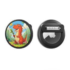 HURTEL Futrola za značku lokatora AirTag - crni dinosaur