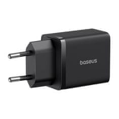 BASEUS Cube Pro 30W USB-C USB-A zidni punjač - crni
