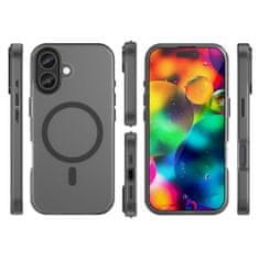 HURTEL Magnetska abrazivna MagSafe maskica za iPhone 17 - mat crna