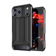 HURTEL Hibridna oklopna futrola za iPhone 17 Pro - crna