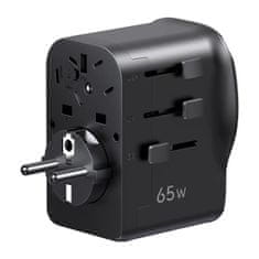 Ugreen Putni AC adapter s USB-C USB-A punjačem 65W - crni