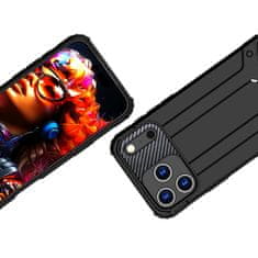 HURTEL Hibridna oklopna futrola za iPhone 17 Pro - crna
