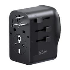 Ugreen Putni AC adapter s USB-C USB-A punjačem 65W - crni