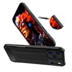 HURTEL Hibridna oklopna futrola za iPhone 17 Pro - crna