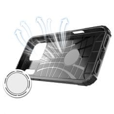 HURTEL Hibridna oklopna futrola za iPhone 17 Pro - crna