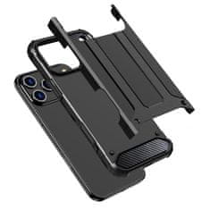 HURTEL Hibridna oklopna futrola za iPhone 17 Pro - crna