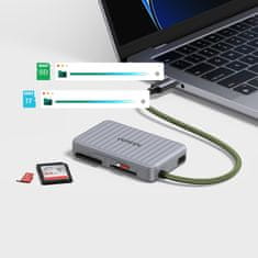 Ugreen Čitač memorijskih kartica SD microSD USB-C - sivi