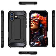 HURTEL Hibridna Armor maska za iPhone 17 - crna