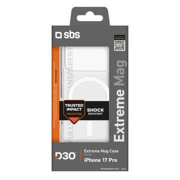 SBS Futrola za iPhone 17 Pro s D3O Extreme Mag tehnologijom - prozirna