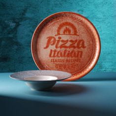 Duralex Kolekcija recepata Tanjur za pizzu od cigleno crvenog porculana, promjera 33 cm - set od 6 komada