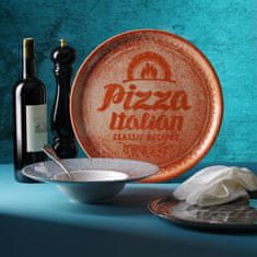 Duralex Kolekcija recepata Tanjur za pizzu od cigleno crvenog porculana, promjera 33 cm - set od 6 komada