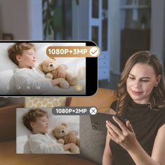 Dreame 1080p IR Wi-Fi Bluetooth unutarnja sigurnosna kamera - bijela