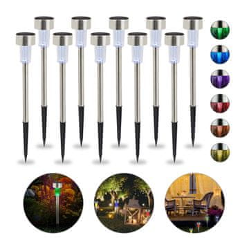 Northix Set od 10 LED solarnih kuglica za vrt s vodootpornim dizajnom