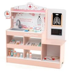 Northix Drveni doktor set za igru 24 dijela medicinski pribor