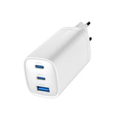 Gembird TA-UC-PDQC65-01-W 65W GaN USB PD brzi punjač bijeli