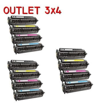 PremiumPrint 3x set od 4 tonera CC530A-CC533A HP 304A, Canon