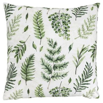 Autronic Jastuk s punjenjem - baršun, 45 x 45 cm, mješavina zelenog lišća (UBR127-1)