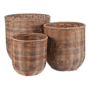 Autronic Navlaka od umjetnog ratana metalna konstrukcija, svijetlosmeđa, cijena za set od 3 komada (PLA109 NAT)