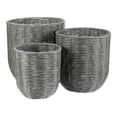 Autronic Navlaka od umjetnog ratana metalna konstrukcija, siva, cijena za set od 3 komada (PLA109 SIVA)