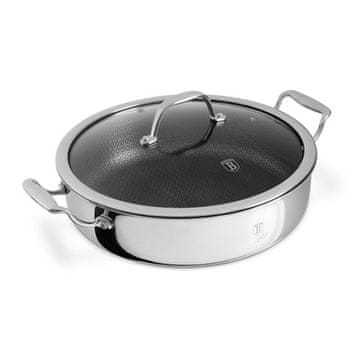 Berlingerhaus Tepsija BH-8515 nehrđajući čelik s neprianjajućom površinom i poklopcem 28 cm Eternal Collection