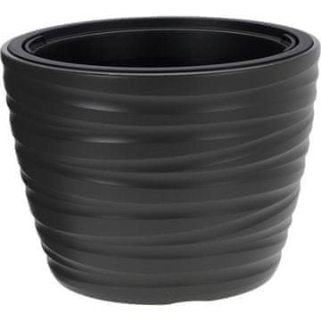 ProGarden Saksija za cvijeće KO-Y89300710 promjer 37 x visina 28 cm sivosmeđa