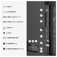 Hisense 100U7SE 4K UHD TV, VIDAA Smart OS