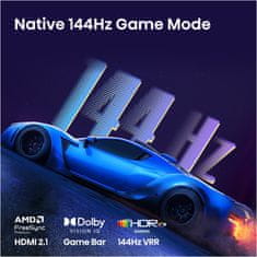 Hisense 55E7S Pro TV, Hi-QLED, Smart TV, 4K, 144 Hz