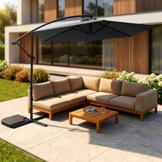 Aga Vrtni suncobran MR2025 300 cm Tamno sivi