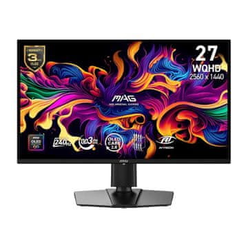 MSI Monitor MAG 274QP QD-OLED X24 27" / WQHD / 240Hz / 0,03 ms (GTG) (crn) - podesiva visina