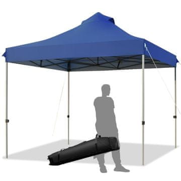 Northix Sklopivi paviljon 3x3 m vodootporni plavi UV zaštita