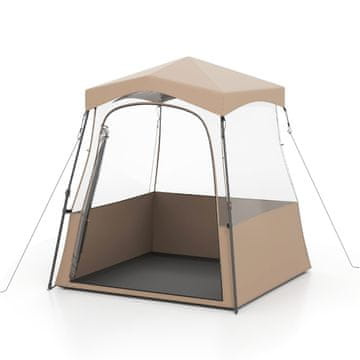 Northix Prozirni vanjski šator 180x180x193 cm vodootporni PVC
