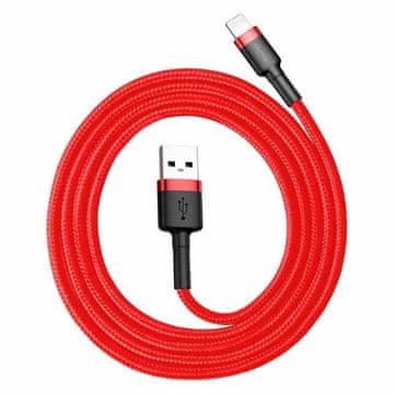 BASEUS Baseus Cafule USB Lightning kabel 2.4A, 0.5m (crveni)