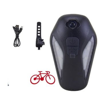 VYZIO® Stražnje LED svjetlo za bicikl s projekcijom krila, IPX5 vodootporno, 1200 mAh punjivo Type-C | BIKELITE