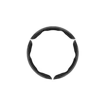 JOIRIDE® Protuklizni omotač za volan 3 kom set, karbonski dizajn PU koža 39 cm, univerzalni navlaka za auto volan | WHECOVER