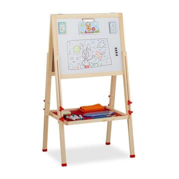 Northix 2-u-1 dječji štafelaj za crtanje s podesivom visinom 90-120 cm