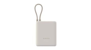 Xiaomi 33W Power Bank 10,000 mAh bež, 1x USB-A, 1x USB-C, integrirani USB-C kabel